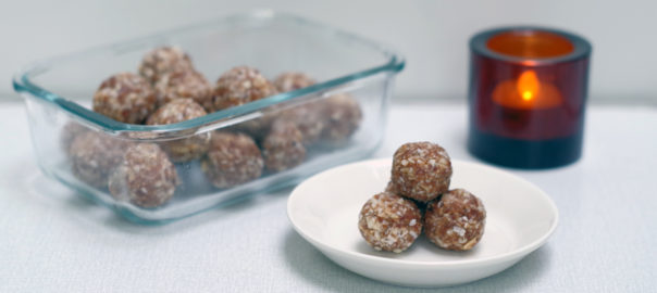 Picture showing nuts and fruits energy balls
