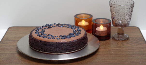 Picture of a vegan chocolate cake