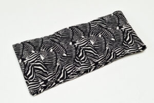 Eye cushion Okavango Black Zebra pattern