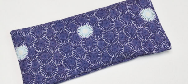 Picture of eye pillow blue sun pattern