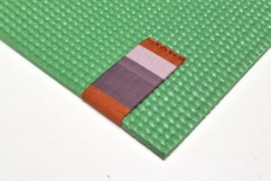 Yoga mat Spring green close up