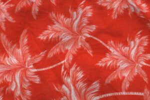 Eye Pillow Palmtree Red close up