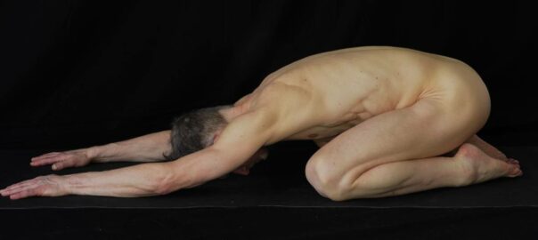 A reclined yoga posture