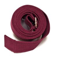 Yoga strap burgundy red