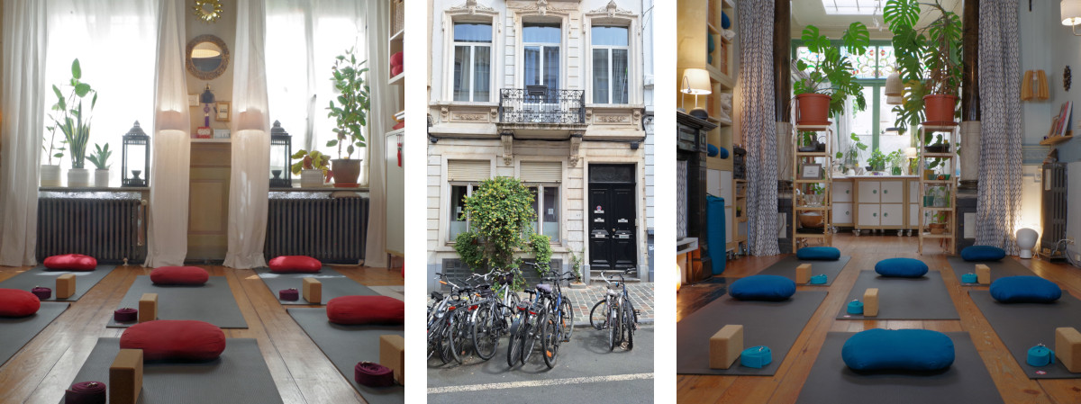 View of the yoga rooms and façade of Yoga Kitchen