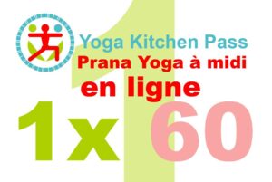 Bon pour cours de Prana Yoga en ligne heure de table 60 minutes