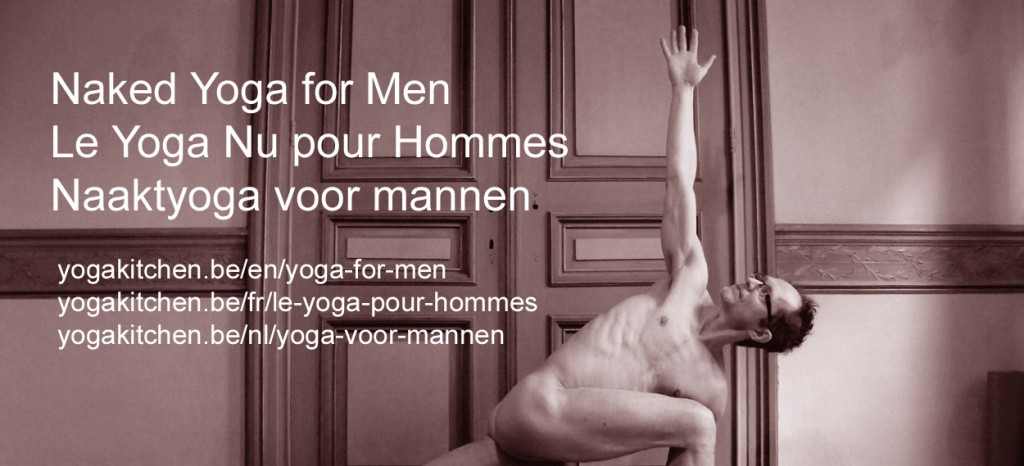 Foto van een gedraaide yogahouding