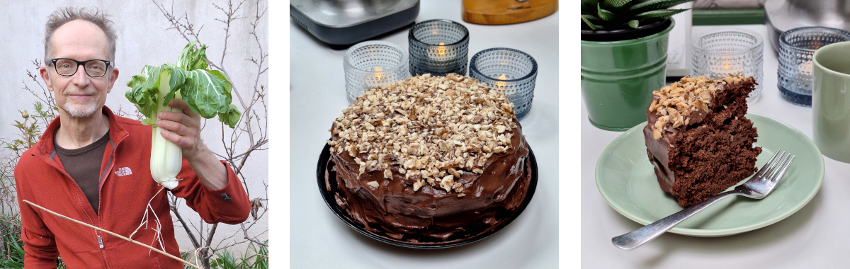 Fotomontage chocolade-paksoitaart